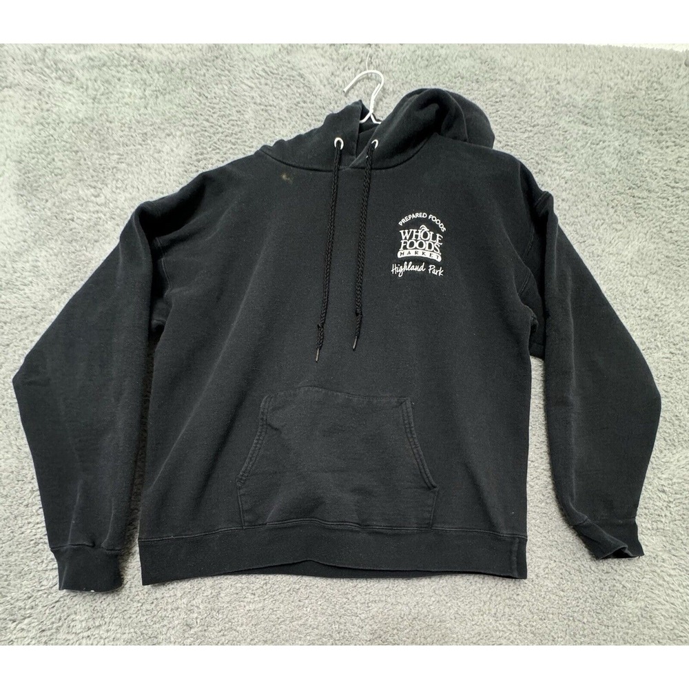 Vintage Whole Foods Dallas‎ Highland Park Sweatshirt Hoodie Longsleeve 90s